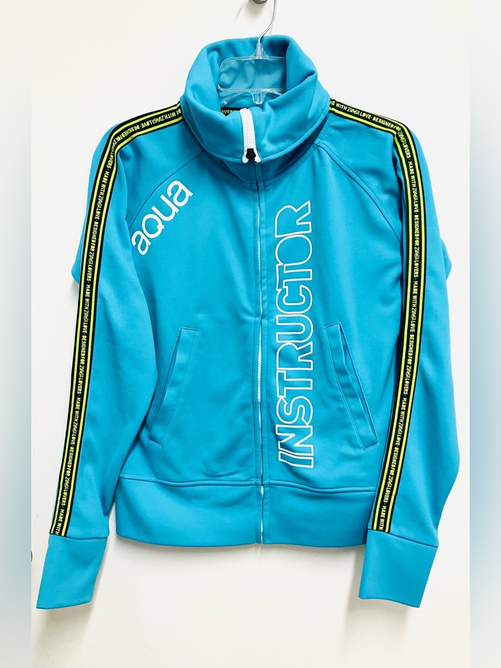 Zumba Aqua Fitness SET Instructor Jacket and ZIN instructor wrap around bracelet